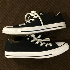 Black and white Converse